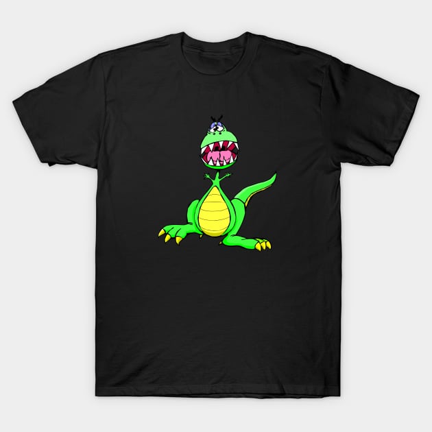 Dinosaur T-Shirt by linesdesigns